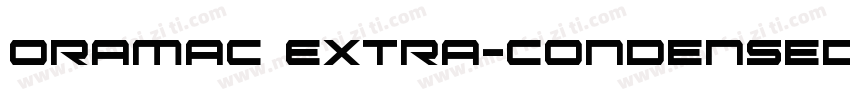 Oramac Extra-Condensed Extra-Conden字体转换